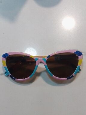 PRIVÉ REVAUX Pink Multicolor Ovcolorblock Cat Eye Sunglasses - Pastel Multicolor